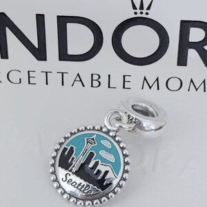 Pandora Seattle Charm Seattle Skyline Dangle Travel Charm S925 Silver with box